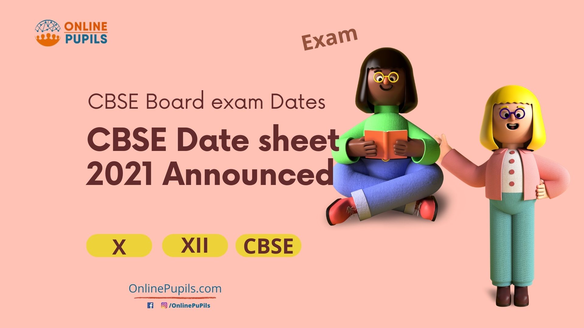 10th and 12th CBSE Exam Dates 2021